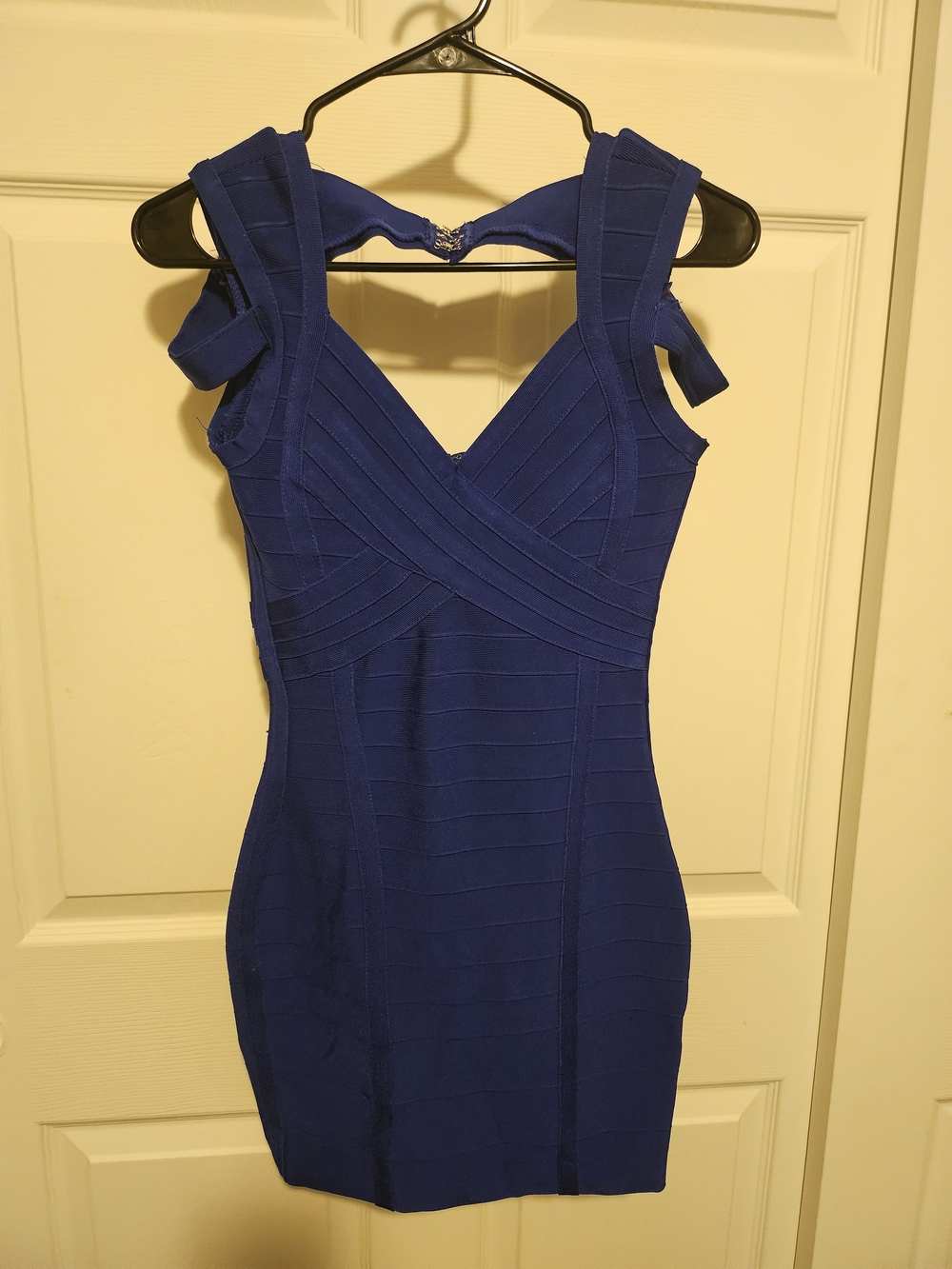 Herve Leger Cobalt Blue Bandage Midi Dress - Picture 4 of 5